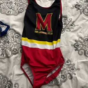 Black and Red Sylvia P Maryland leotard